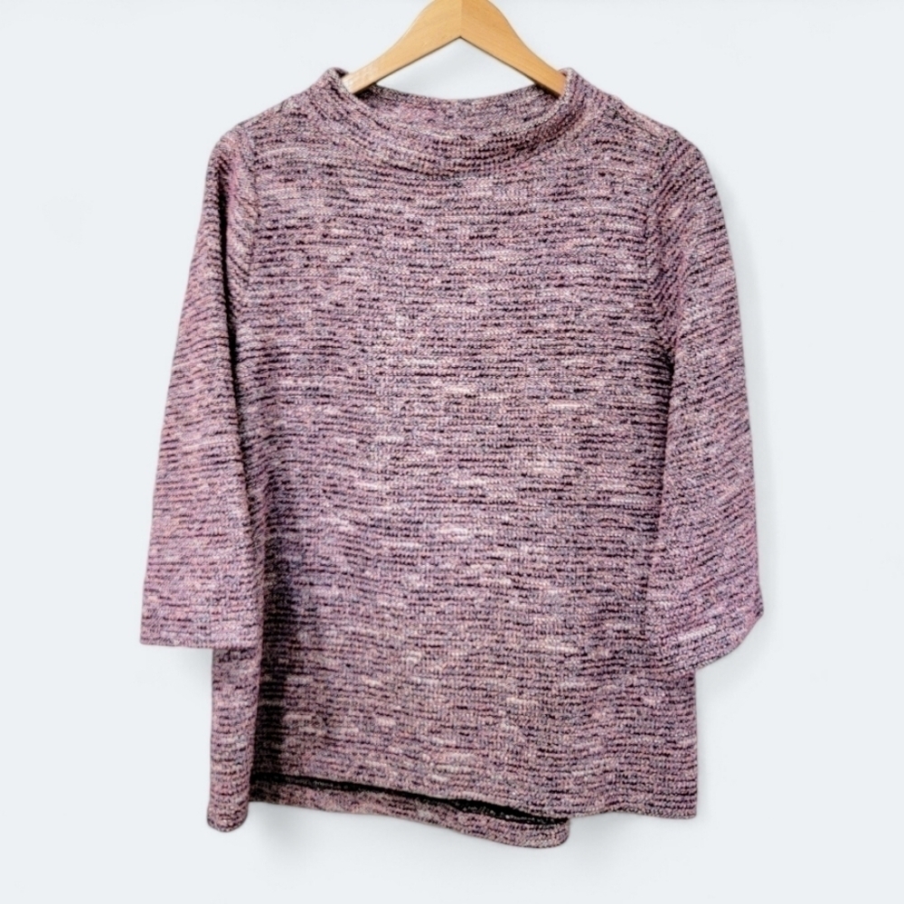 LOFT Mock Neck Knit Sweater Top Size Medium